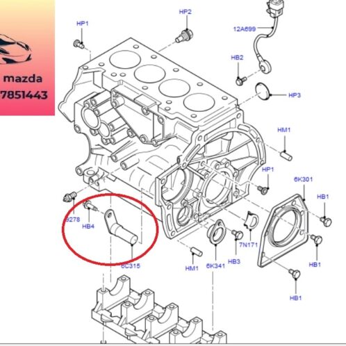 Cảm biến trục cơ ford focus 2012-2013-2014-2015 cảm biến cốt máy focus cảm biến trục khủy focus YS6A6C315AB