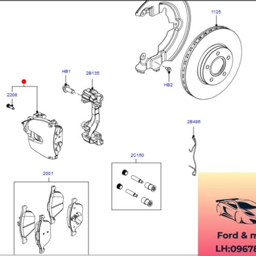 Cụm phanh trước ford focus 2012-2015 Cụm phanh sau ford focus 2012-2013-2014-2015 Heo thắng sau focus cụm thắng phanh sau focus AV612B294A1A-AV612B302A1A