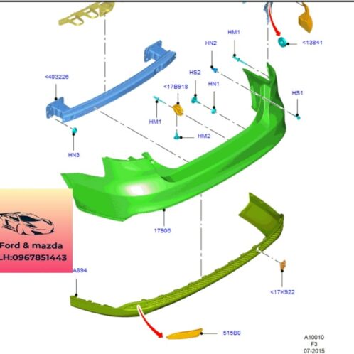 Giá bắt Cản sau focus 2015-2019 Giá bắt Cản sau focus 2015-2017-2018-2019-Tai cài ba đờ sốc sau focus tai cài cản sau focus giá bắt ba đờ sốc sau focus F1EB17E850HA-F1EB17E851HA