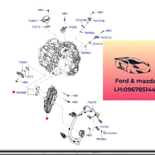 Hộp điều khiển hộp số ford focus 2012-2013-2014-2015-hộp TCM hộp số ford focus Hộp điều khiển hộp số tự động ford focus KTAE8P7Z369AD-AE8P7Z369AD