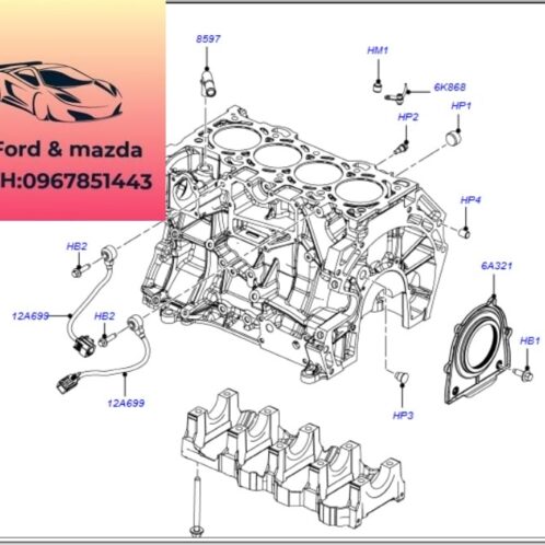 Phớt đuôi trục cơ focus 2012-2013-2014-2015- sin cốt máy focus phớt đuôi trục khủy focus 1S7G6K318AF-1S7G6A321AA
