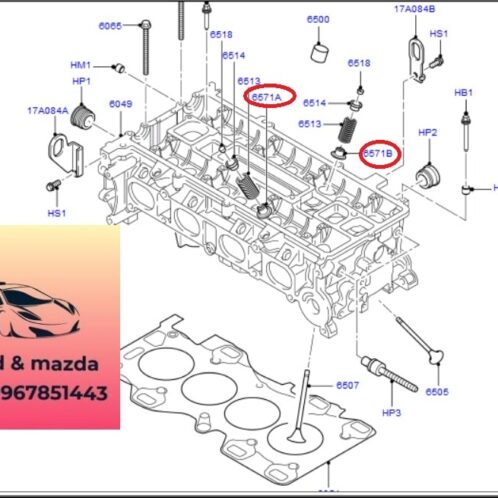 Phớt ghít ford focus 2012-2013-2014-2015-phớt ghít Xupap mặt quy lát focus sin xupap focus 3S4G6A517AA-1S7G6A517BG