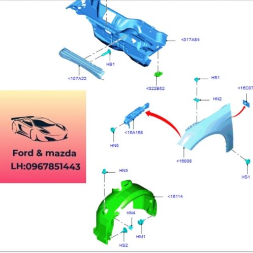 Tai xe ford focus 2015-2019 Tai xe ford focus 2015-2016-2017-2018-2019 vè tai bánh trước ford focus PBM51A16008AF-PBM51A16009AF