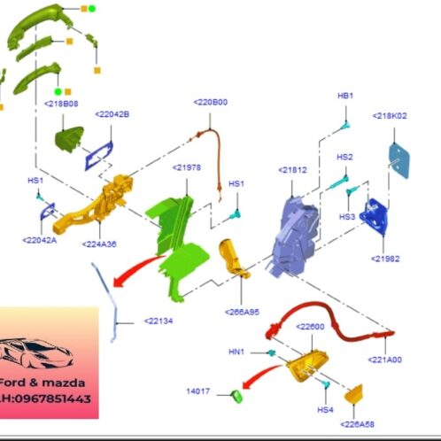 Tay mở cửa trong cánh cửa ford focus 2015-2016-2017-2018-2019 tay mở cánh cửa focus tay mở cửa trong focus AM51U22600CE3JA6-F1EBA22601BA3JA6