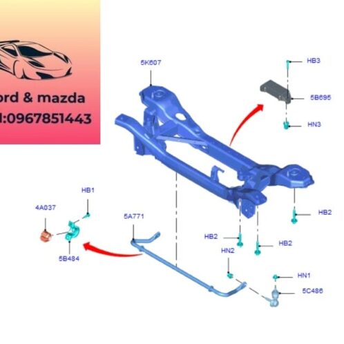 Thanh cân bằng sau focus 2015-2016-2017-2018-2019-thanh giằng cân bằng sau focus BV615A771CPA-CV615A771AA