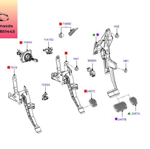 Tổng côn trên ford focus 2012-2013-2014-2015 Tổng côn focus heo côn trên focus 3M517A543BF