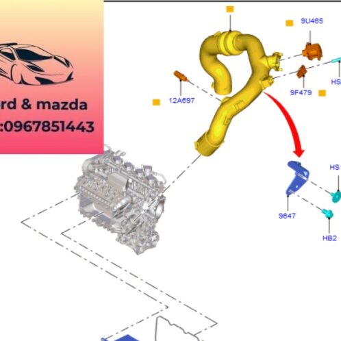 Cảm biến gió ford focus 2015-2016-2017-2018-2019 cảm biến MAP focus cảm biến gió động cơ focus DS7A9F479CB-9C1112A697CA