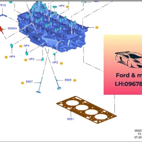Gioăng Mặt máy ford focus 2015-2016-2017-2018-2019 gioăng mặt quy lát ford focus gioăng mặt máy động cơ ford focus DS7G6051BC