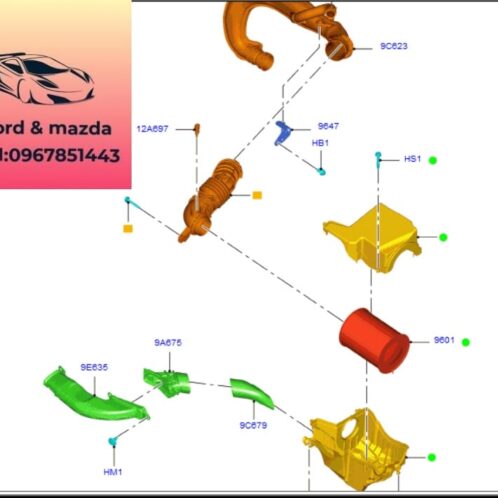 Hộp Lọc gió ford focus 2015-2016-2017-2018-2019 hộp lọc gió động cơ focus CV619600DC