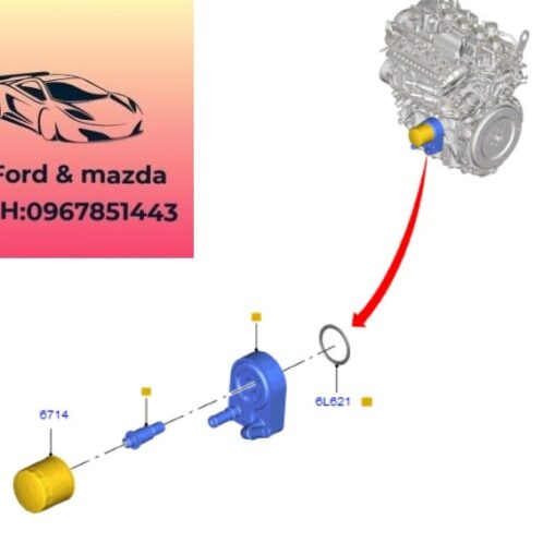 Két sinh hàn ford focus 2015-2016-2017-2018-2019-két làm mát dầu động cơ focus két làm mát dầu máy focus DS7G6B856AA