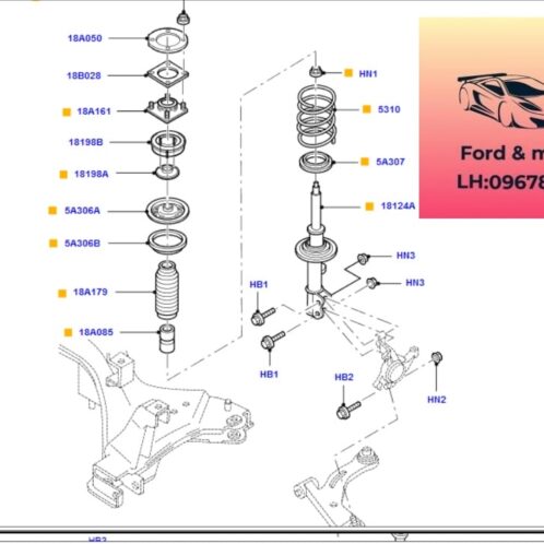Cao su chụp bụi Giảm sóc trước ford escape 2001-2002-2003-2004-2005-2006 cao su chụp bụi nhún trước ford escape chụp bụi thụt trước ford escape 9L8418061AA