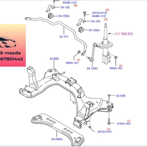 Cao su thanh cân bằng trước ford escape 2001-2002-2002-2004-2005-2006-2007-2008-2009-2010-2011-2012-cao su chữ u cân bằng trước escape cao su cân bằng trước escape E11234156B