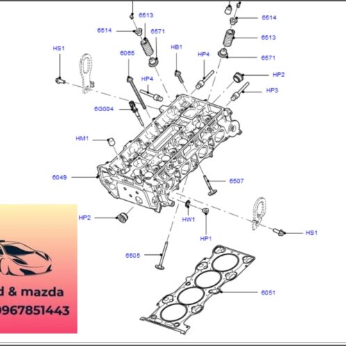 Gioăng mặt máy ford escape 2006-2007-2008-2009-2010-2011-2012-2013-gioăng mặt quy lát ford escape 2.3 1S7G6051AJ