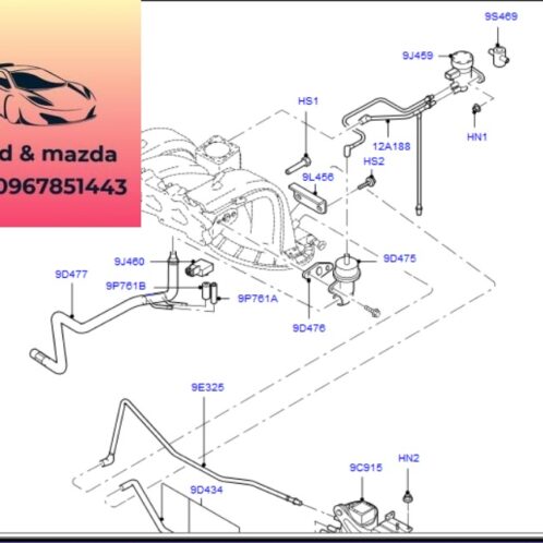 Van điều áp chân không ford escape 2001-2005 Van điều áp chân không ford escape 2001-2002- 2003-2004-2005-van điêu áp ERG escape van bơm chân không escape- van điều áp Van ERG escape-AJ0518741 (3)