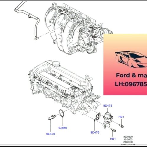 Van tuần hoàn khí xả ford escape 2005-2013 2.3 Van tuần hoàn khí xả ford escape 2005-2006-2007-2008-2009-2010-2011-2012-2013-van erg ford escape 2.3 1S7G9D475AJ