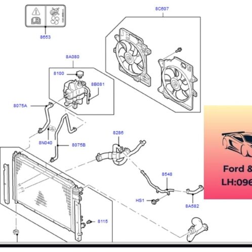 két nước ford escape 2001-2002-2003-2004-2005-2006 YF1015200A