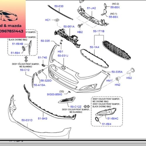 Ca lăng Cản trước ford fiesta 2014-2015-2016-2017-Lưới gió cản trước fiesta lưới gió ba đờ sốc trước fiesta ốp cản trước fiesta C1BB17B968AA5ZCT