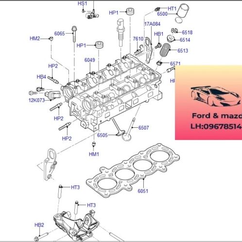 Cảm biến VVT trục cam fiesta 2011-2017 Cảm biến VVT trục cam fiesta 2011-2012-2013-2014-2015-2016-2017 Van biến thiên VVTi fiesta cảm biến dầu VVTI trục cam fiesta 4M5G6L713AE-4M5G6L713BE