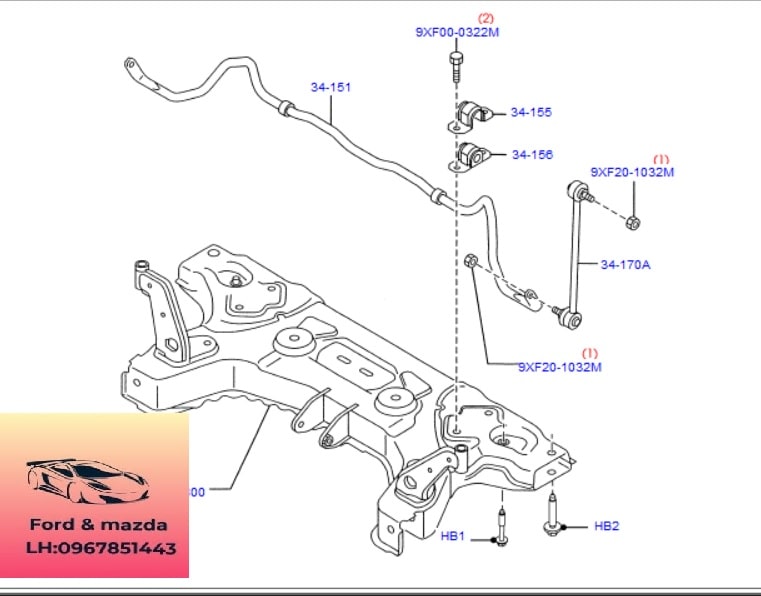 Cao su can bang truoc ford fiesta 2011 2012 2013 2014 2015 2016 Cao su chu D can bang truoc fiesta cao su chu U can bang truoc fiesta cao su op thanh can bang truoc fiesta 3