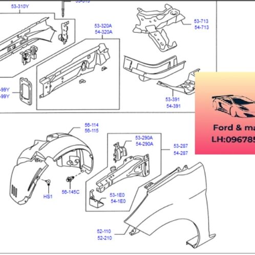 Chắn bùn bánh trước ford fiesta 2011-2012-2013-2014-2015-2016-vòm chắn bùn trước ford fiesta lòng dè chắn bùn bánh trước fiesta chắn bùn trước fiesta DK5156130D-DK5156140D
