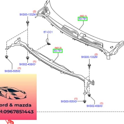 Tấm nhựa ốp dưới kính chắn gió ford fiesta 2011-2016 Tấm nhựa ốp dưới kính chắn gió ford fiesta 2011-2012-2013-2014-2015-2016 máng nước dưới kính chắn gió ford fiesta tấm ốp nhựa kính chắn gió trước fiesta DK51507R1C-DK5156384C