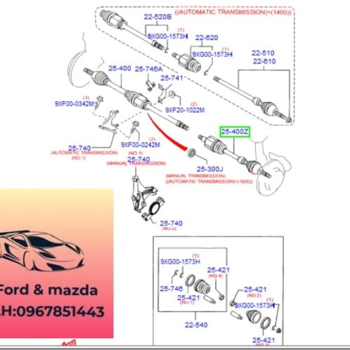 Trục láp trước ford fiesta 2011-2012-2013-2014-2015-2016-2017-láp trước trái ford fiesta láp trước phải ford fiesta DS0822520A-8V513A327CA