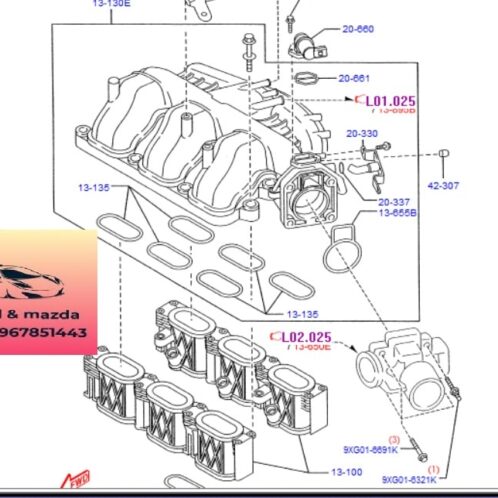 Van không tải ford escape 2002-2003-2004-2005- cảm biến trên cổ hút ford escape 3.0 cảm biến van không tải ford escape 3.0 AJ7120660