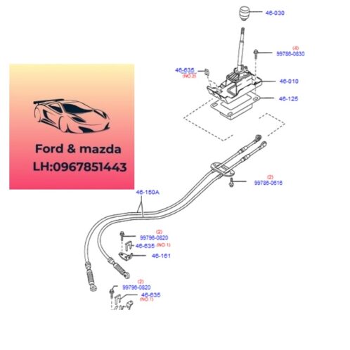 Dây đi số ford escape 2001-2004 dây đi số ford escape 2001-2002-2003-2004 dây cáp đi số ford escape 2.0 dây số ford escape dây cần đi số ford escape 2.0 ED2246500B