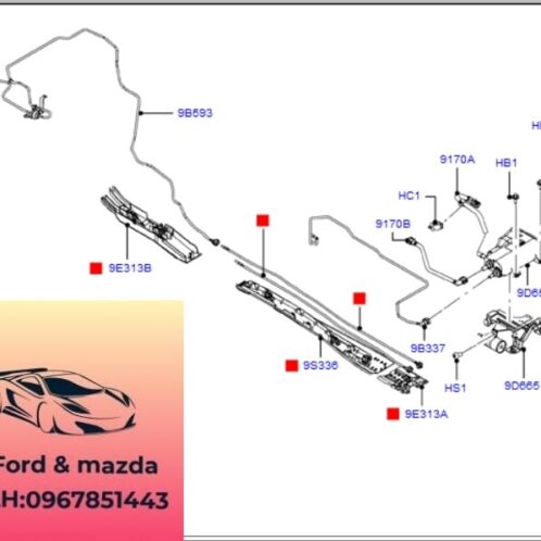 Bình thu hồi xăng ford modeo 2008-2009-2010-2011-2012-bầu thu hồi bình xăng ford modeo bầu lọc xăng ford modeo 6G9N9D653CB
