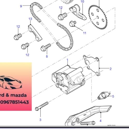 Bơm dầu ford modeo 2003-2008 Bơm dầu ford modeo 2003-2004-2005-2006-2007-2008- bơm nhớt động cơ ford modeo bơm dầu động cơ ford modeo 1S7G6600BD-1S7G6600BG
