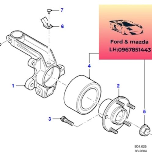 Cảm biến ABS bánh trước ford modeo 2002-2003-2004-2005-2006-2007-2008-2009-2010-2011-2012-Cảm biến tốc độ Bánh trước ford modeo cảm biến ABS trước modeo 1S7T2B372AB-1S7T2B372AC