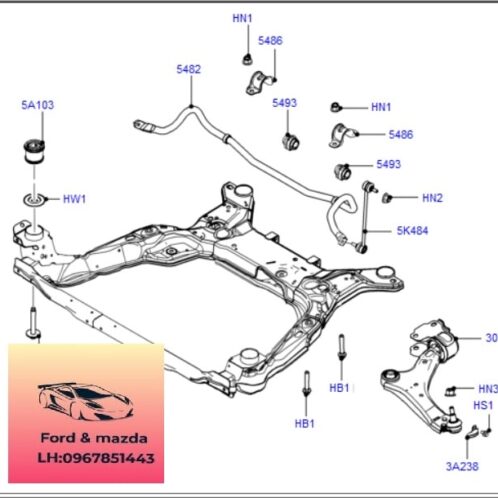 Càng a trước ford modeo 2008-2012 Càng a trước ford modeo 2008-2009-2010-2011-2012-bỡ đỡ càng a ford modeo càng a ford modeo càng chữ a ford modeo 7G9N3A053BB-7G9N3A052BB (1)