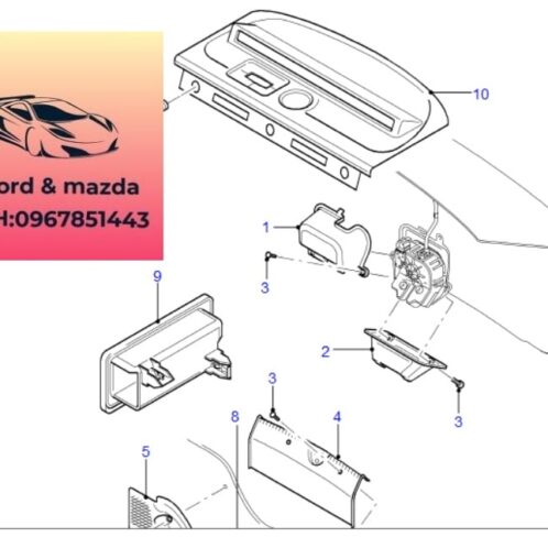 Cơ cấu ổ khóa cốp sau ford modeo 2002-2007 Cơ cấu ổ khóa cốp sau ford modeo 2002-2003-2004-2005-2006-2007-ổ ngậm khóa cốp sau ford modeo 1S7AF43102AD-2S71F43102AA