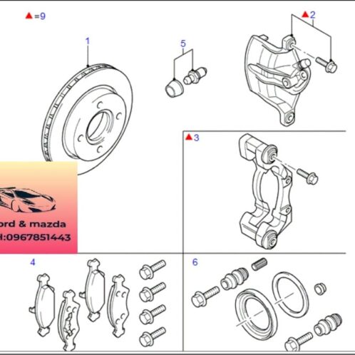 Cuppen phanh trước ford modeo 2002-2009 Cuppen phanh trước ford modeo 2002-2003-2004-2005-2006-2007-2008-2009 cao su chụp bụi cụm thắng trước ford modeo cao su chụp bụi thắng trước ford modeo LE1S712B107AA-LE1S712L527AA