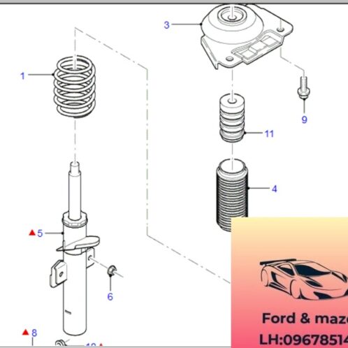 Giảm sóc sau ford modeo 2002-2008 Giảm sóc sau ford modeo 2002-2003-2004-2005-2006-2007-2008-thụt sau ford modeo nhún sau ford modeo 1S7118K076FA-1S7118A076FB
