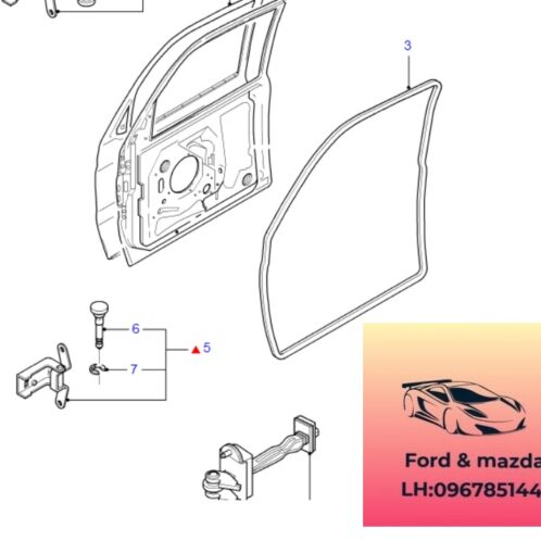 Gioăng cao su cánh cửa ford modeo 2001-2002-2003-2004-2005-2006-2007-gioăng cao su cánh cửa trước ford modeo LE1S71F20708AG-LK1S71F20708AA