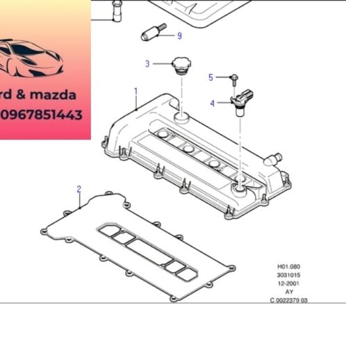 Gioăng nắp dàn cò ford modeo 2003-2008 Gioăng nắp dàn cò ford modeo 2003-2004-2005-2006-2007-2008-gioăng nắp giàn cò modeo gioăng cao su dàn cò ford modeo 1S7G6584AE-1S7G6K260AA-2S7G6K260AA