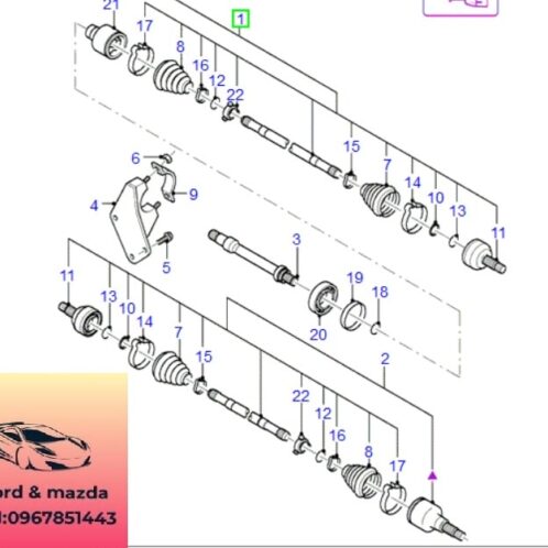 Láp trước ford modeo 2002-2009 Láp trước ford modeo 2002-2003-2004-2005-2006-2007-2008-2009-trục láp trước ford modeo láp trước phải ford modeo láp trước trái ford modeo LK1S7W3B436AB-LK1S7W3B437AB