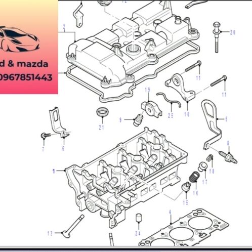 Mặt máy ford modeo 2004-2005-2006-2007-2008-2009-mặt quy lát ford modeo 2.5 mặt máy động cơ ford modeo 2.5 1S7Z6049GA-1S7Z6049FA