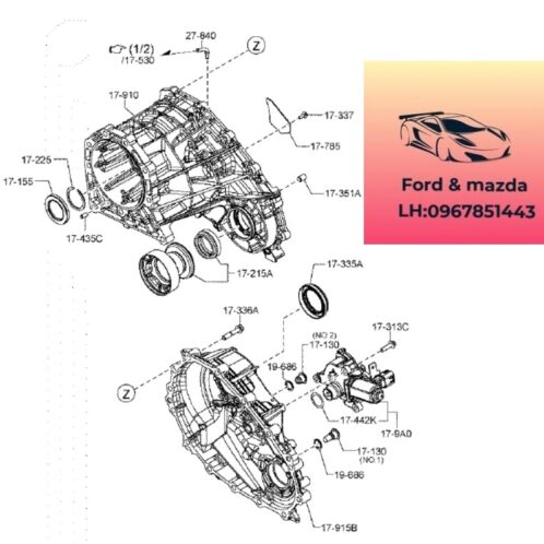 Mô tơ hộp số phụ mada bt50 2013-2014-2015-2016-2017-2018-2019-mô tơ cài cầu hộp số phụ mazda bt50 ford ranger mô tơ cài hộp số phụ mazda bt50 U5A117YC0