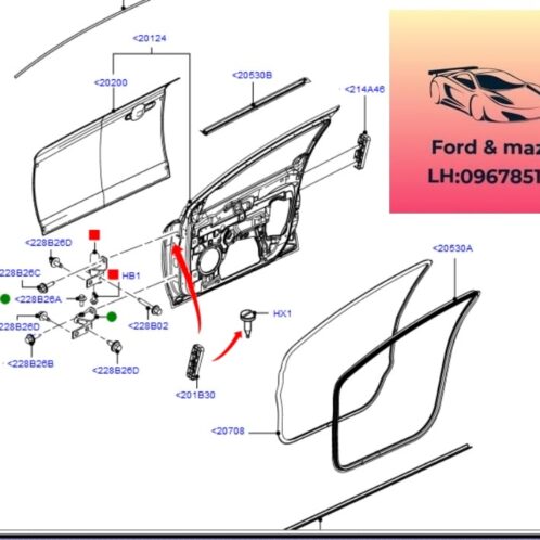 Nẹp Cánh cửa ford modeo 2008-2009-2010-2011-2012-Nẹp ngoài Cánh cửa trước ford modeo nẹp ngoài chân kính cánh cửa ford modeo 8S71A20570AA-8S71A20571AA