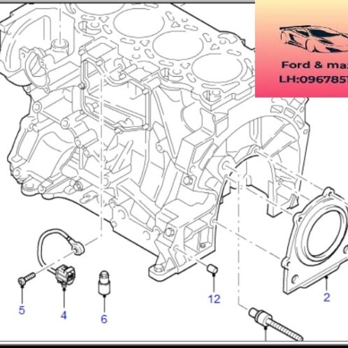 Phớt đuôi trục cơ ford modeo 2003-2004-2005-2006-2007-2008-phớt đuôi cốt máy ford modeo phớt cốt máy ford modeo 1S7G6A321AA