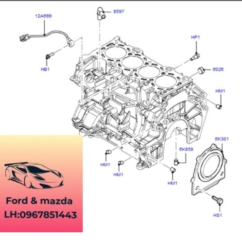 Phớt đuôi trục cơ ford modeo 2008-2012 Phớt đuôi trục cơ ford modeo 2008-2009-2010-2011-2012-Phớt đuôi cốt máy ford modeo phớt cốt mày ford modeo 1S7G6A321AA