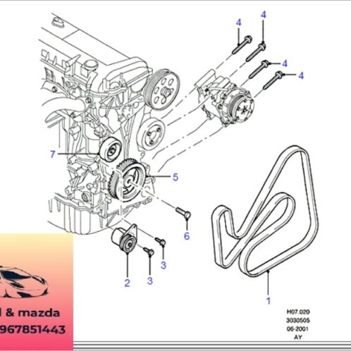 Tăng tổng ford modeo 2003-2004-2005-2006-2007-2008-2009-tăng tổng dây curoa ford modeo tăng tổng dây đai ford modeo tăng dây curoa ford modeo 1S7Q6A228AD