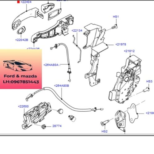 Tay mở cánh cửa ford modeo 2008-2012 Tay mở cánh cửa ford modeo 2008-2009-2010-2011-2012-tay mở ngoài cánh cửa ford modeo tay cánh cửa ford modeo 6M21U22400BCXWAA-6M21U22400CCXWAA-7S71A224A36AE
