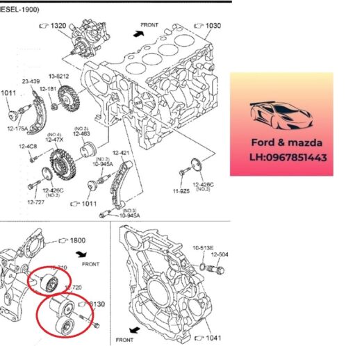 Bi Tăng tổng mazda bt50 2020-2021-2022-2023-2024 Bi tỳ tổng mazda bt50 bi tỳ dây curoa mazda bt50 bi tăng dây curoa mazda bt50 tăng dây máy phát mazda bt50 1K0112720-1K0315310
