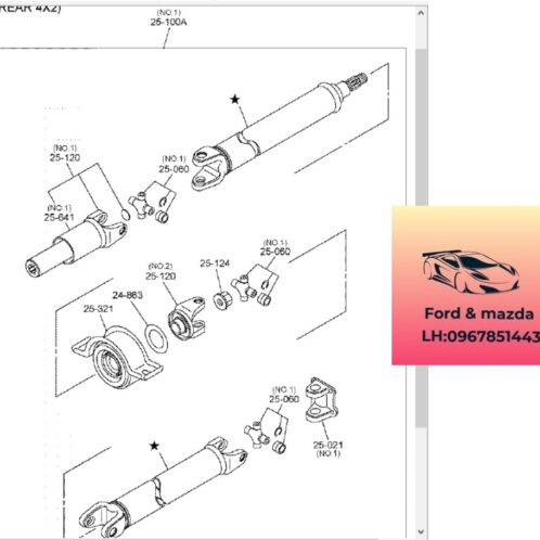 Bi chữ thập cắt đăng mazda bt50 2020-2021-2022-2023-2024 Bạc đạn cắt đăng mazda bt50 bạc đạn láp dọc mazda bt50 chữ thập láp dọc mazda bt50 1K0A25060