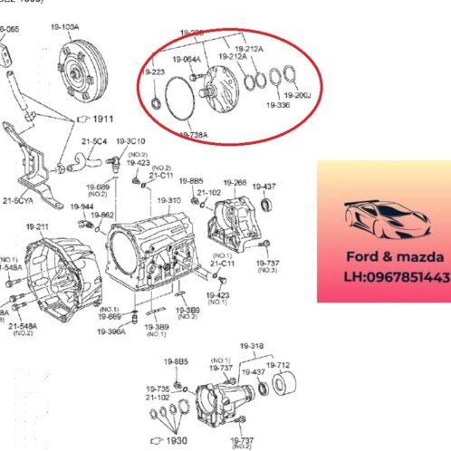 Bơm dầu hộp số tự động mazda bt50 2020-2021-2022-2023-2024 Bơm dầu hộp số mazda bt50 1K0119220-1K0319220