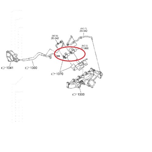 Cảm biến bơm chân không mazda bt50 2020-2021-2022-2023-2024 Van chân không mazda bt50 cảm biến điều khiển bơm chân không mazda bt50 1K0C20342-1K0L20342