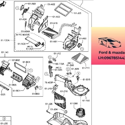 Cảm biến nhiệt độ dàn lạnh mada bt50 2013-2019 Cảm biến nhiệt độ dàn lạnh mada bt50 2013-2014-2015-2016-2017-2018-2019-cảm biến nhiệt độ điều hòa ranger mazda bt50 cảm biến hộp dàn lạnh mazda bt50 ranger UF9P61J26-UD1V61J26-AB3919T563BA